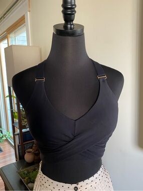 BuffBunny Black Candy Wrap Sports Bra